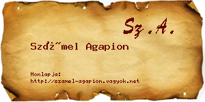 Számel Agapion névjegykártya